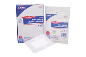 Dukal Non-Woven Island Dressing, 4" x 5", Non-Woven, Sterile, 25 bx