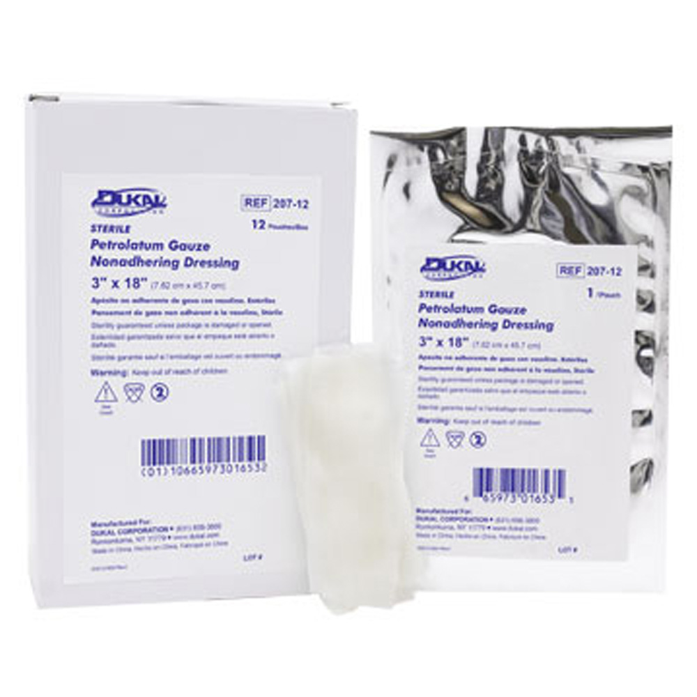 Dukal 6 x 36 inch Petrolatum Dressing, 12/Pack