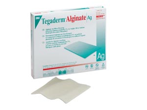 3M™Tegaderm™ Alginate Ag Silver Dressings, 4" x 5"