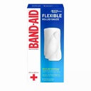 Johnson & Johnson Band-Aid 4 inch x 2.5 yds First Aid Flexible Rolled Gauze Bandages, 24 Boxes/Case