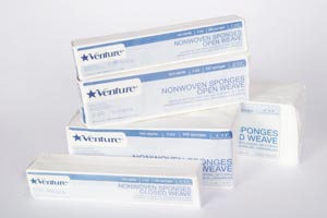 Tidi Venture™ 4-Ply Non-Sterile Nonwoven Sponge, 3" x 3", Non-Sterile, 200/slv
