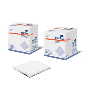 Hartmann USA Sterilux® Premium Gauze Sponges, 4" x 4", Sterile 2s, 12-Ply, 25/bx