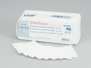 Amd Medicom Vital-Gauze Multi-Purpose Gauze Sponges, 2" x 2", 4-Ply, NS, 200 pk