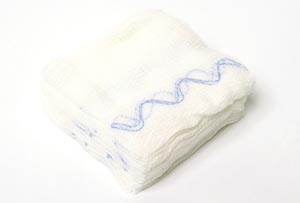 Dukal X-ray Detectable Gauze Sponges, 4" x 4", NS Tray, 16-Ply, 100 bg