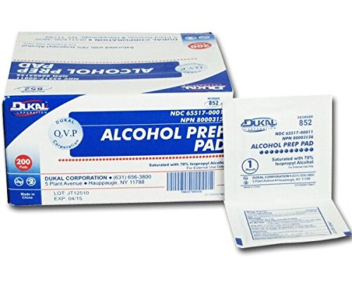 Dukal Alcohol Prep Pad, NS