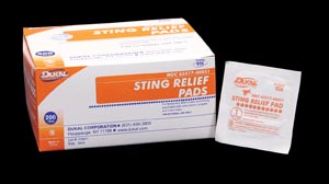 Dukal Sting Relief Pad, Medium, 2-Ply, 200 bx, 20 cs