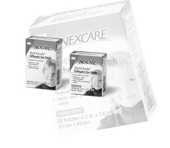 3M™ Nexcare™ Opticlude™ Orthoptic Regular Size Eye Patch, 3¼&quot; x 2¼&quot;