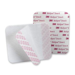 3M™ Medipore™ Soft Cloth Pre-Cut Dressing Covers, 3 7/8" x 4 5/8", 3 sheets/pad