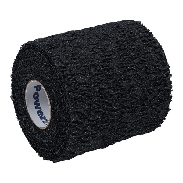 Andover Powerfast 3 inch x 5 Yd. Adhesive Stretch Tape, Black, 16/Case