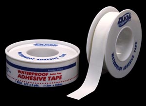 Dukal Waterproof Tape, ½" x 2½ yds, Waterproof, 36 rl, 16 cs