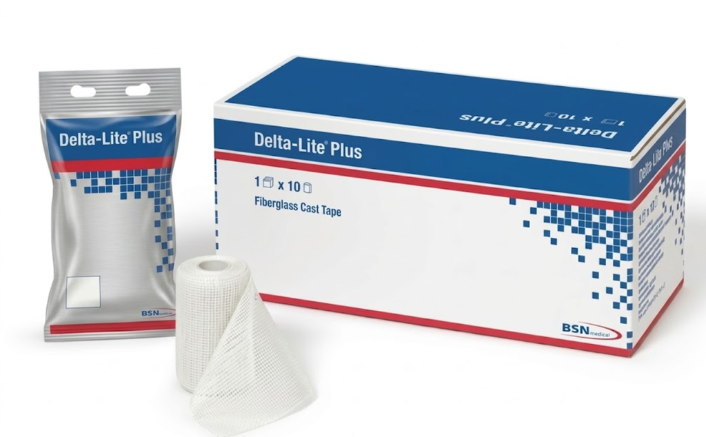 BSN Medical Delta-Lite Plus Fiberglass Cast Tape, 3" x 4 yds, White, 10 rl/bx