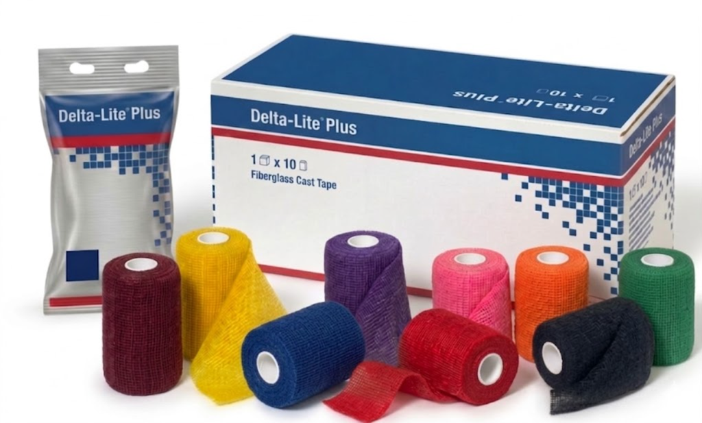 BSN Medical Delta-Lite Plus Fiberglass Cast Tape, 2" x 4 yds, Mixed Pack, 10 rl/bx