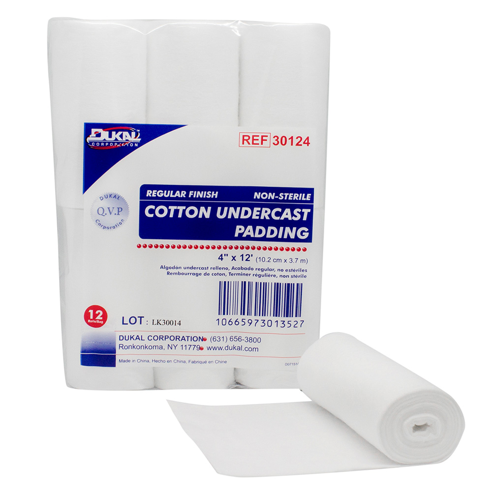 Dukal 4 x 12 feet Non-Sterile Cotton Undercast Padding, 72/Pack