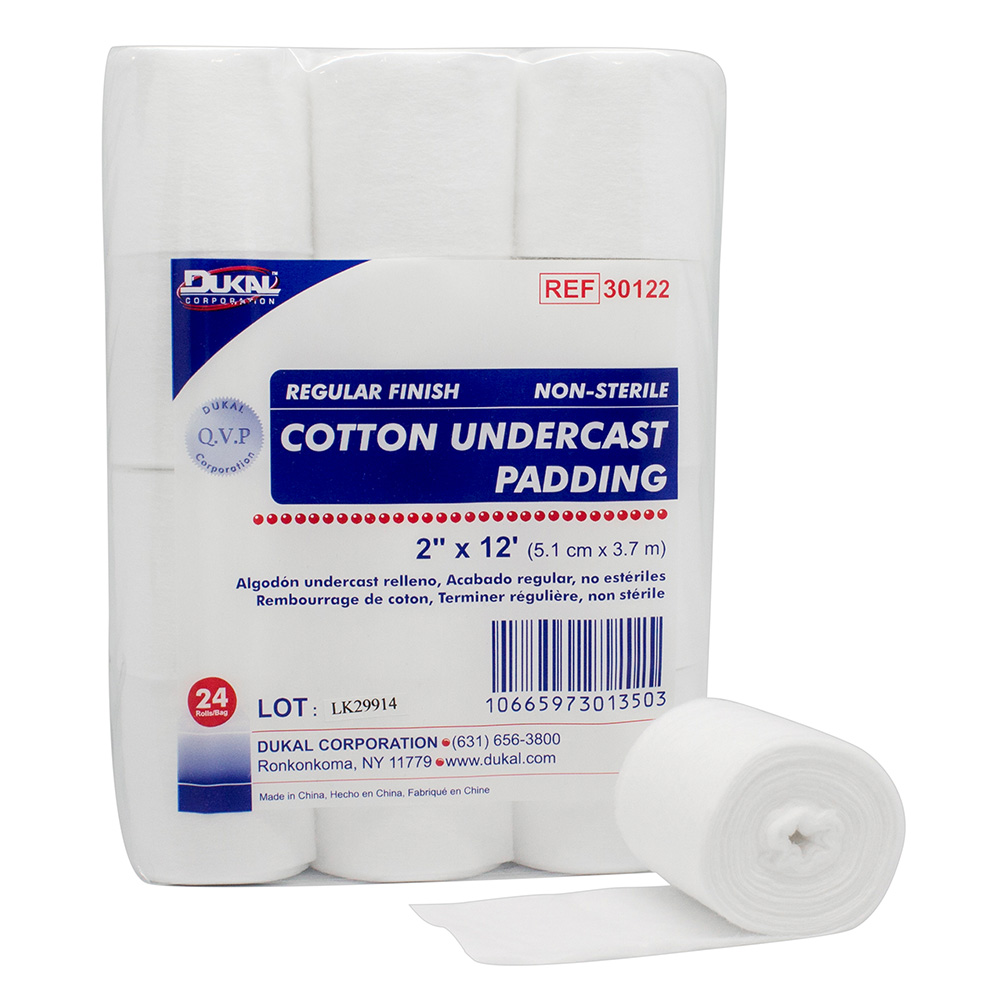 Dukal 2 x 12 feet Non-Sterile Cotton Undercast Padding, 72/Pack