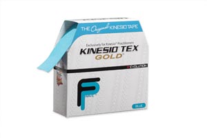 Kinesio Tex Gold FP Tape, 2" x 34 yds, Blue, Bulk, 1 rl