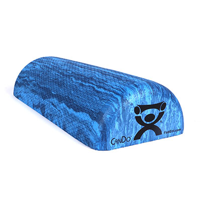 Fabrication CanDo 6 inch x 12 inch EVA Foam Extra Firm Half-Round Roller, Blue