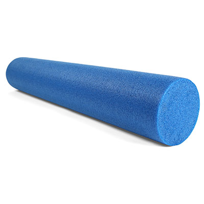 Fabrication CanDo 6 inch x 36 inch PE Round Foam Roller, Blue