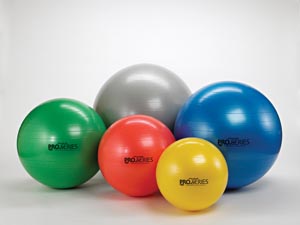 Hygenic/Thera-Band Pro Series SCP™ Exercise Balls, 75cm / Silver, For Body Height Over 6'9"