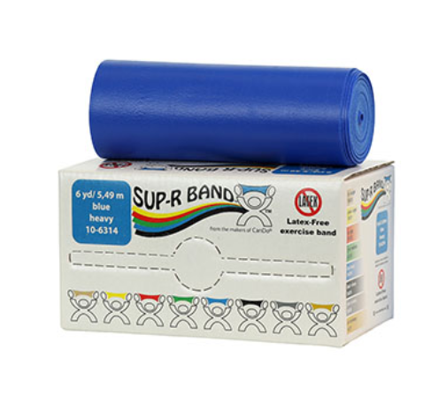 Fabrication Sup-R Exercise Bands, Blue, 6 yds, No Latex
