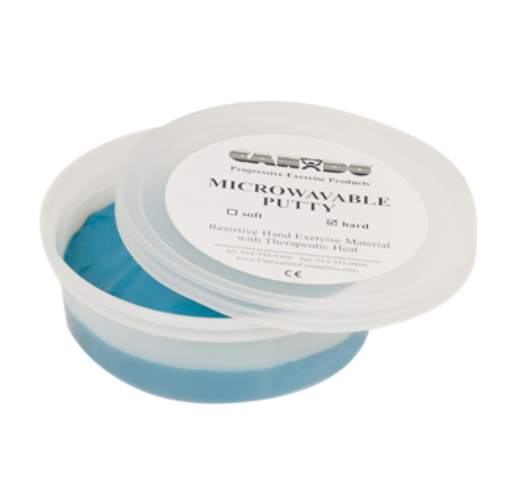 Fabrication Puttycise Microwaveable Exercise Putty, Firm, Blue, 4 oz