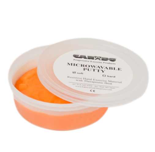 Fabrication Puttycise Microwaveable Exercise Putty, Soft Orange, 6 oz