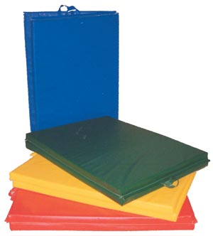 Fabrication Yoga Center Fold Mat with Handles, Polyurethhane, 6 ft x 8 ft, 2"