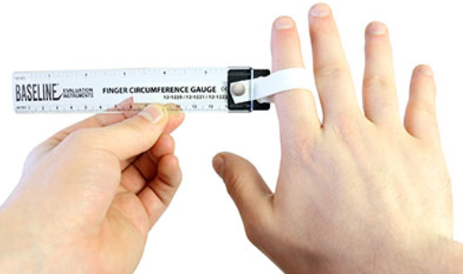 Fabrication Chiropractic, Finger Circumference Gauge (Inches)