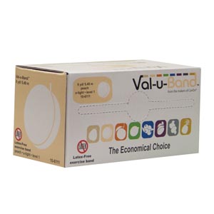 Fabrication Cando® Val-U Band™ Exercise Bands, Peach, 6 yds, No Latex
