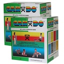 Fabrication CanDo Twin-Pak 100 yd Latex Free Medium Resistive Band Exerciser Rolls, Green, 2/Box