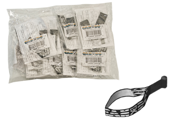 Fabrication CanDo Economy Door Jamb Nub Anchor Strap w/ Webbing Loop for Band & Tubing, 10/Pack