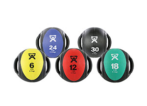 Fabrication Cando® Medicine Balls, Dual Hand Medicine Ballset, 5-Pieces (6, 12, 18, 24, 30 Lb)