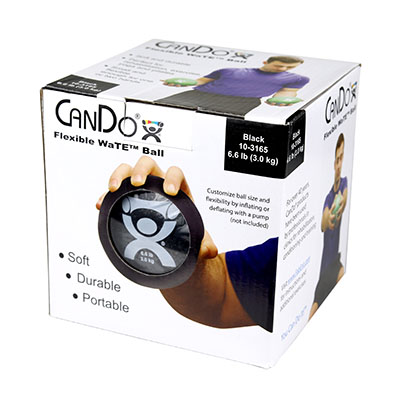 Fabrication CanDo WaTe 6.6 lb Hand-Held Weighted Ball, Black