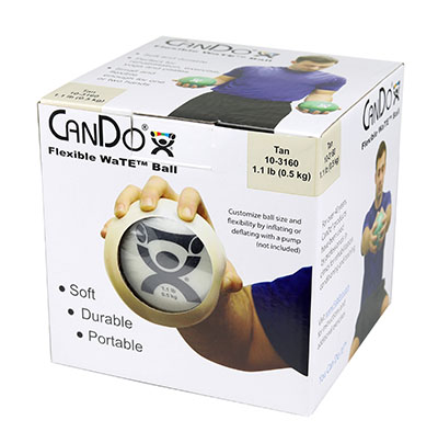 Fabrication CanDo WaTe 1.1 lb Hand-Held Weighted Ball, Tan