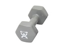 Fabrication CanDo 15 lb Vinyl Coated Cast Iron Dumbbell, Silver