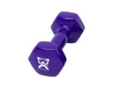 Fabrication CanDo 7 lb Vinyl Coated Cast Iron Dumbbell, Purple