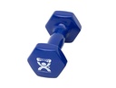 Fabrication CanDo 5 lb Vinyl Coated Cast Iron Dumbbell, Blue