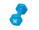 Fabrication CanDo 4 lb Vinyl Coated Cast Iron Dumbbell, Light Blue