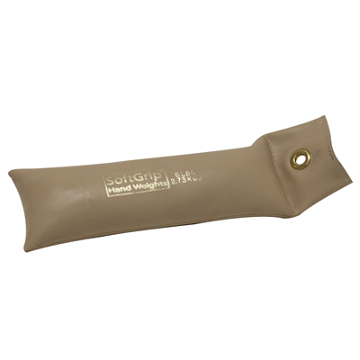 Fabrication CanDo Softgrip 6 lb Hand Weight, Tan