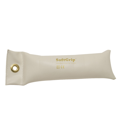Fabrication CanDo Softgrip 4 lb Hand Weight, Silver