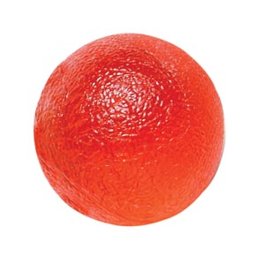 Fabrication Cando® Gel Hand Exercise Ball, Standard, Red, Light