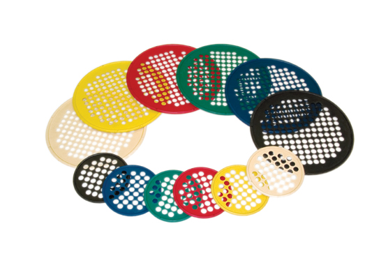 Fabrication CanDo 14 inch Large Latex-Free Hand Exercise Web, Assorted Color, 6 Pieces/Pack