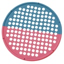 Fabrication CanDo 14 inch Large Multi-Resistance Low-Powder Hand Exercise Web, Red & Blue
