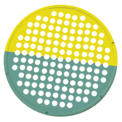 Fabrication CanDo 14 inch Large Multi-Resistance Low-Powder Hand Exercise Web, Yellow & Green