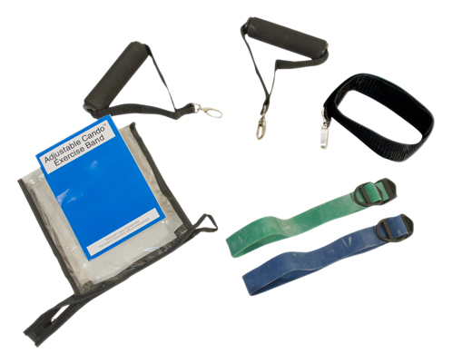 Fabrication CanDo 2-Band Latex Moderate Adjustable Exercise Kit, Assorted Color