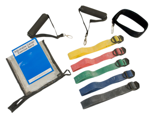Fabrication CanDo 5-Band Latex Adjustable Exercise Kit, Assorted Color