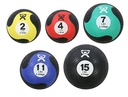 Fabrication CanDo Rubber Firm Medicine Ball, Assorted Color, 5 Pieces/Pack