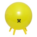 Fabrication CanDo 18 inch Inflatable Exercise Ball w/ Stability Feet, Yellow