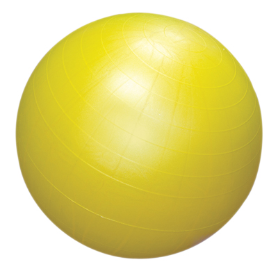 Fabrication CanDo Cushy Air 30 inch Inflatable Exercise Ball, Yellow