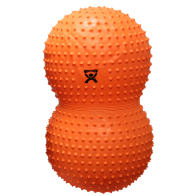 Fabrication CanDo 20 inch x 39 inch Inflatable Exercise Sensi-Saddle Roll, Orange