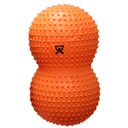 Fabrication CanDo 20 inch x 39 inch Inflatable Exercise Sensi-Saddle Roll, Orange